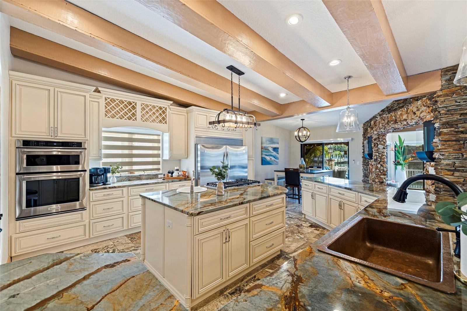 Gourmet Kitchen with Stainless Steel appliances