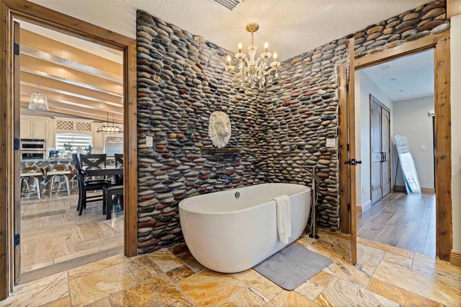 Soaking tub in Jack and Jill Bathroom
