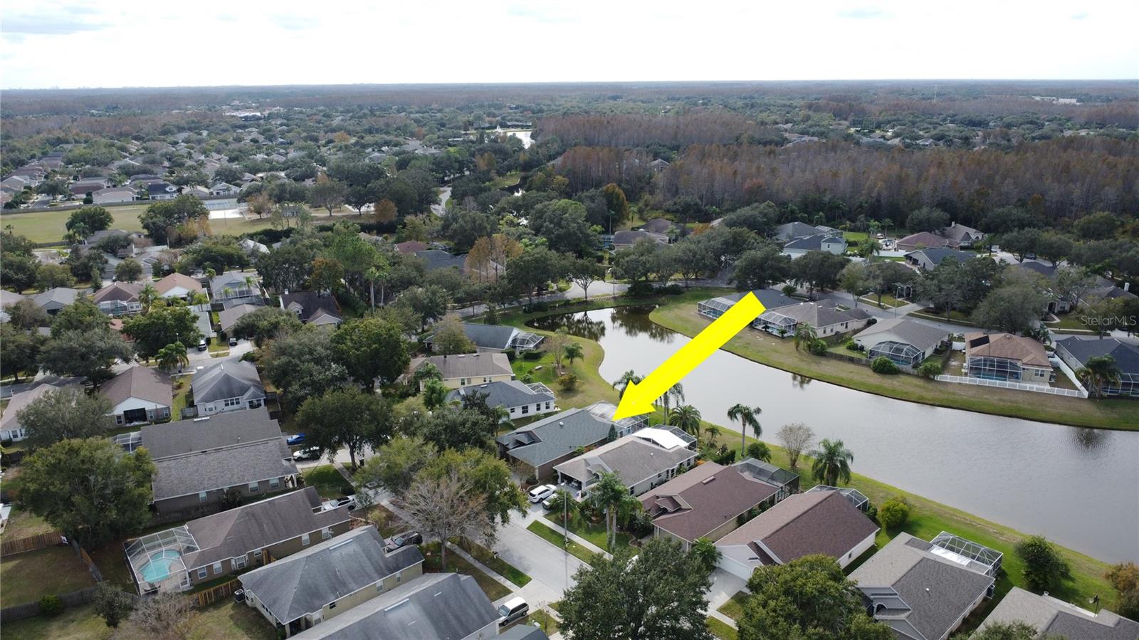 Aerial View with Private water view