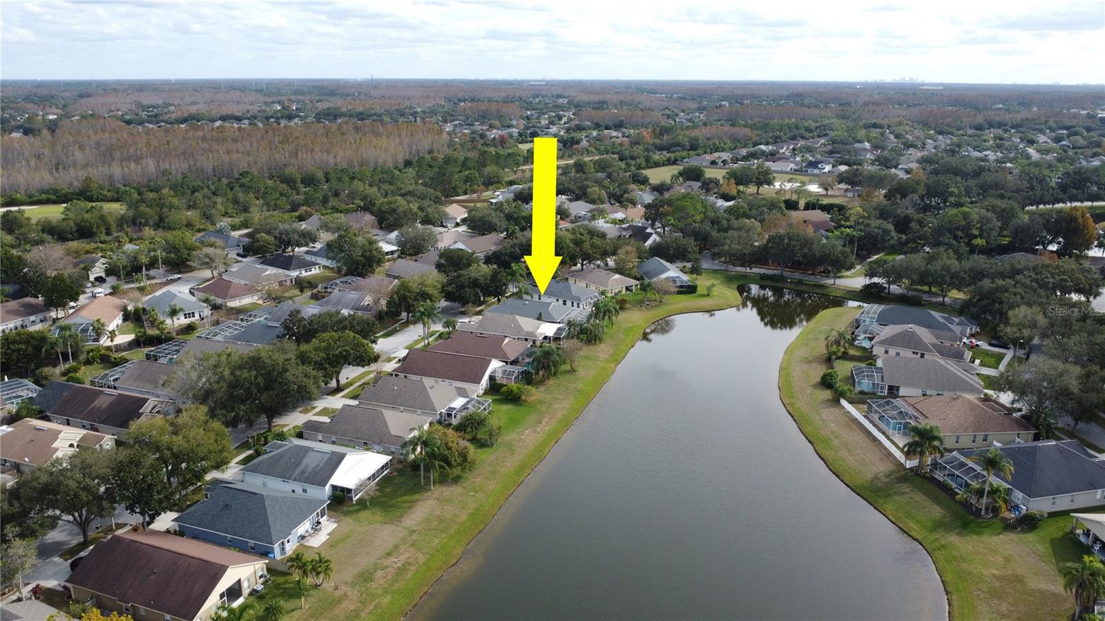 Aerial View with Private water view