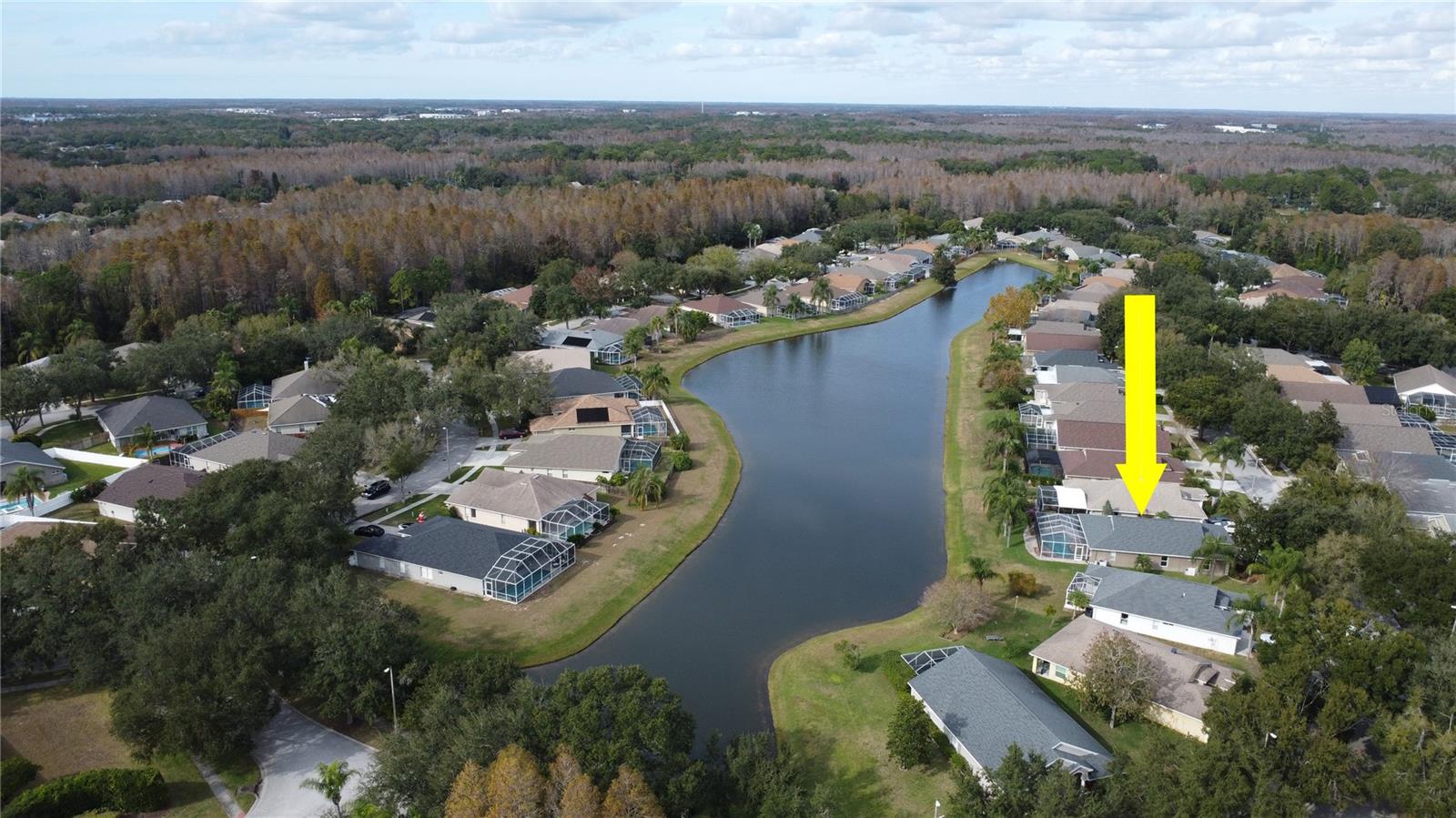 Aerial View with Private water view