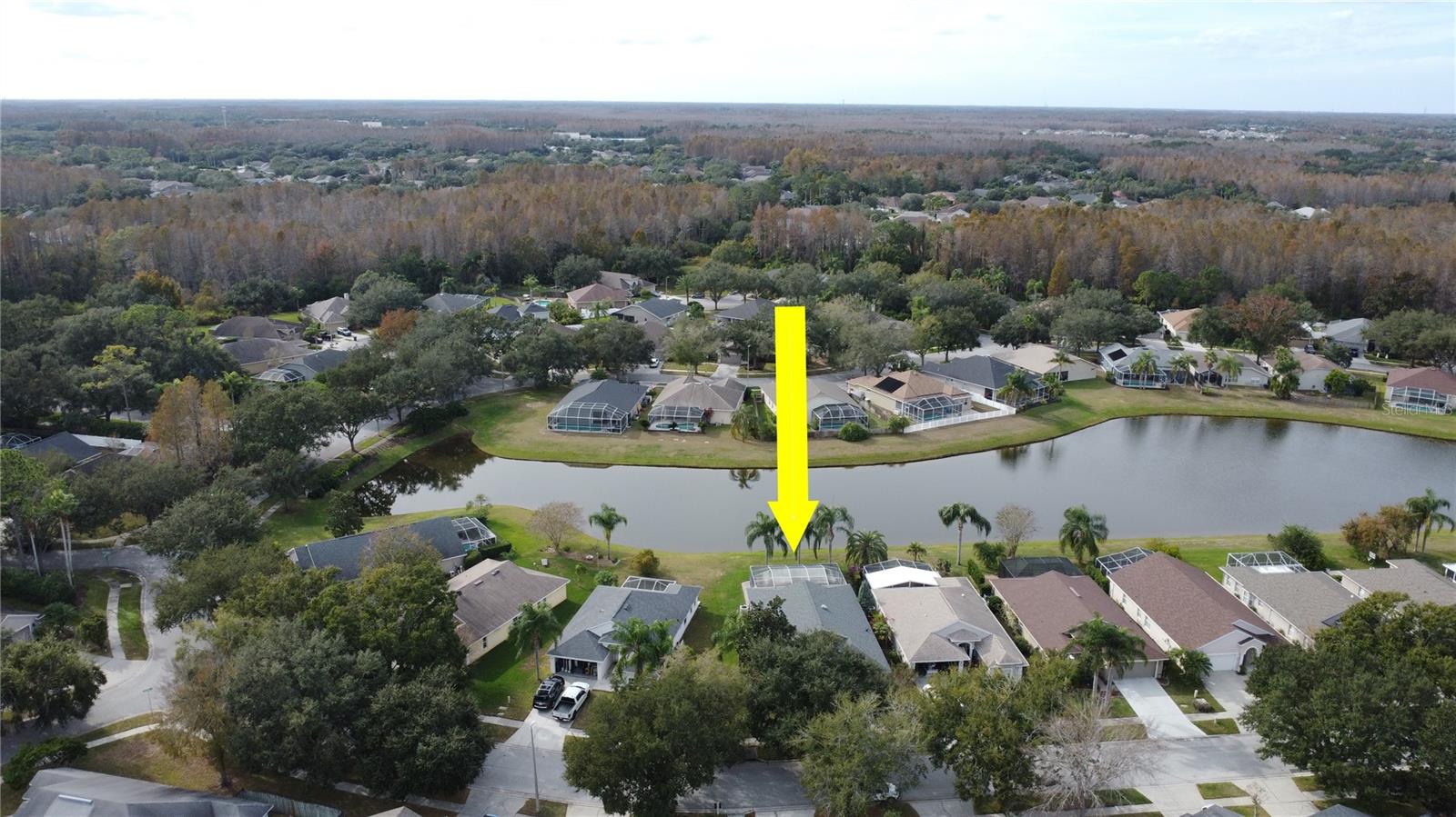 Aerial View with Private water view