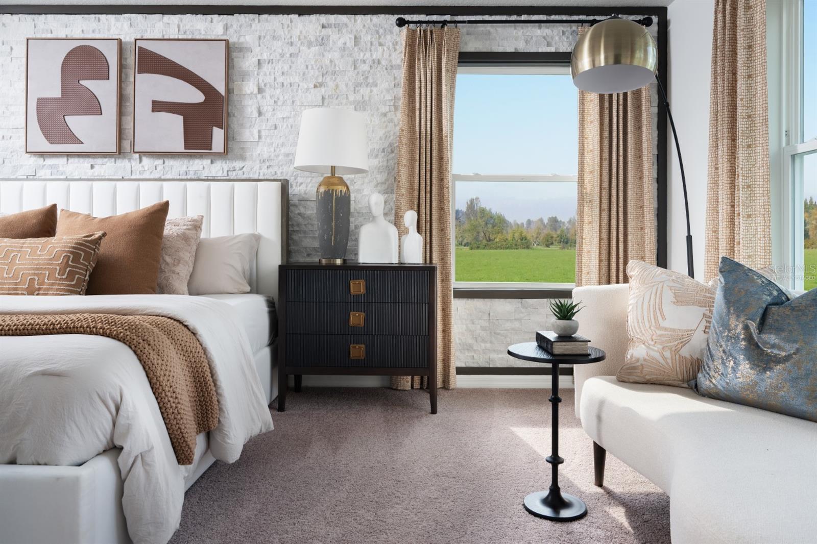 virtually staged/model home