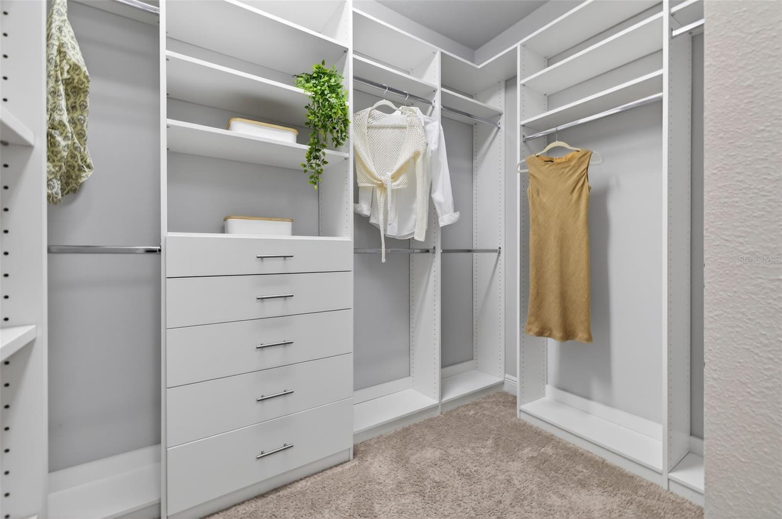 Upstairs Primary Walk in Closet