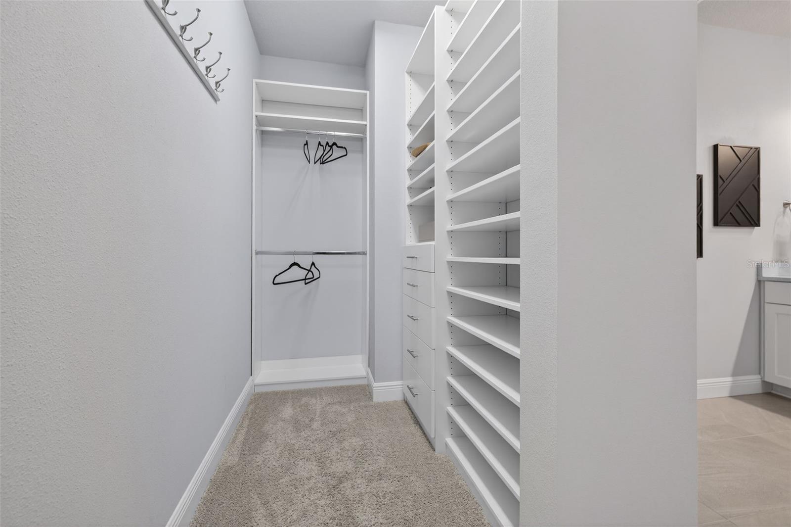 Upstairs Primary Walk in Closet