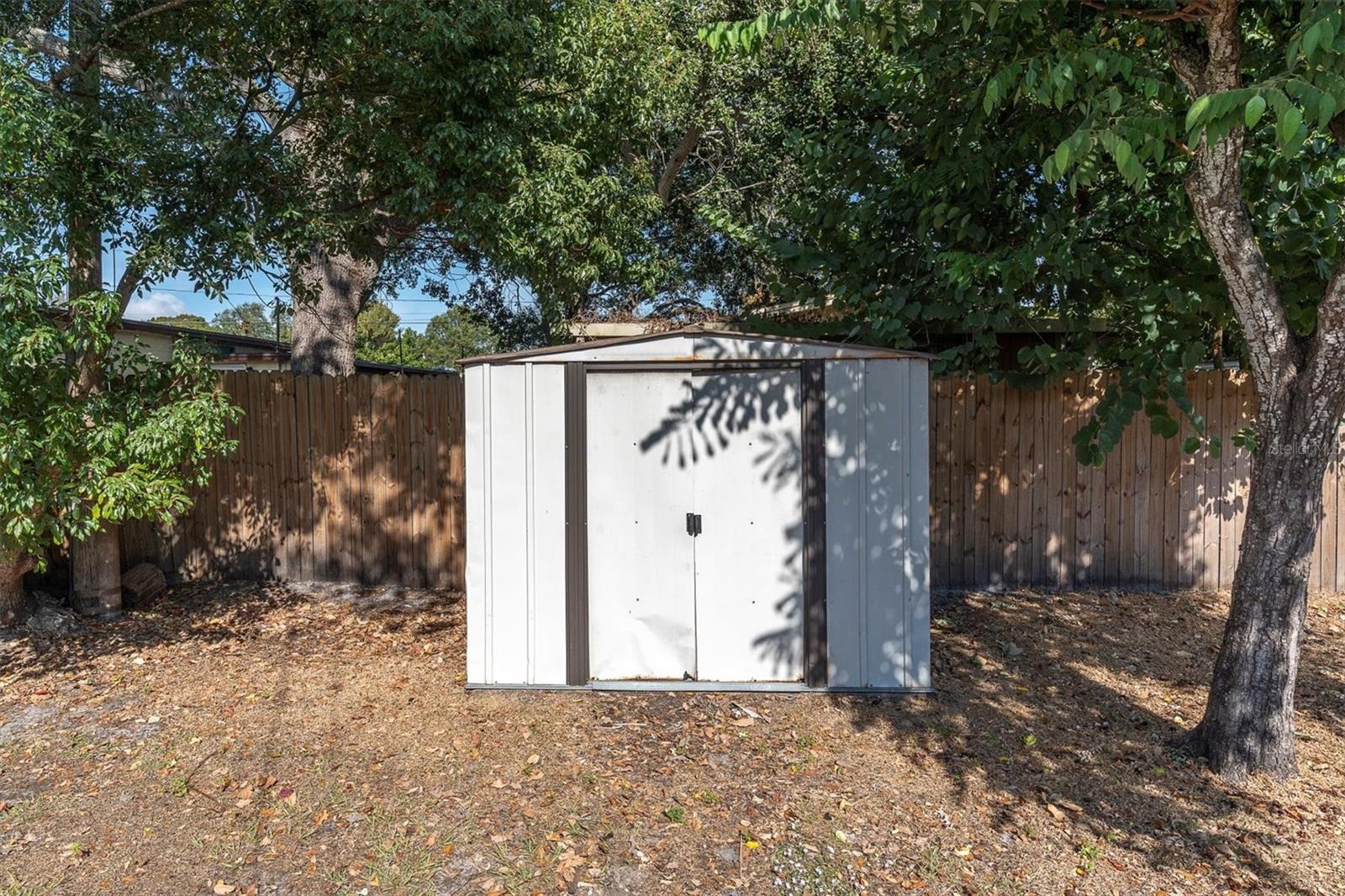 Spacious back yard shed for secure storage