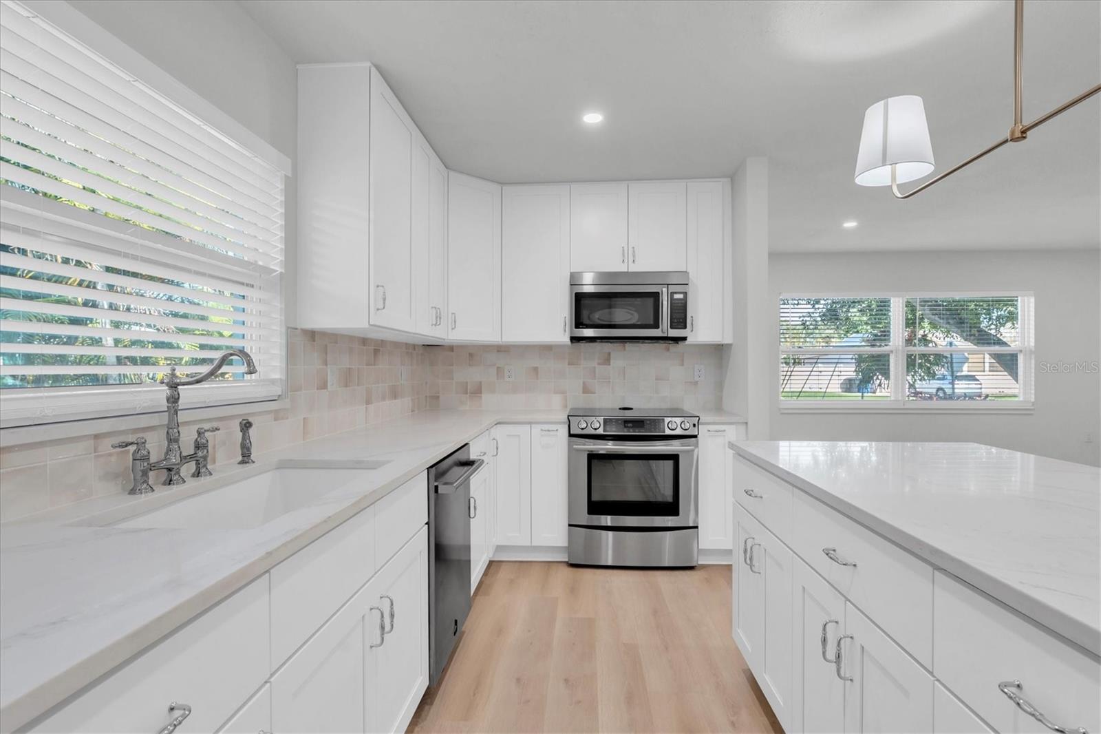 The new cabinets provide storage endless options!