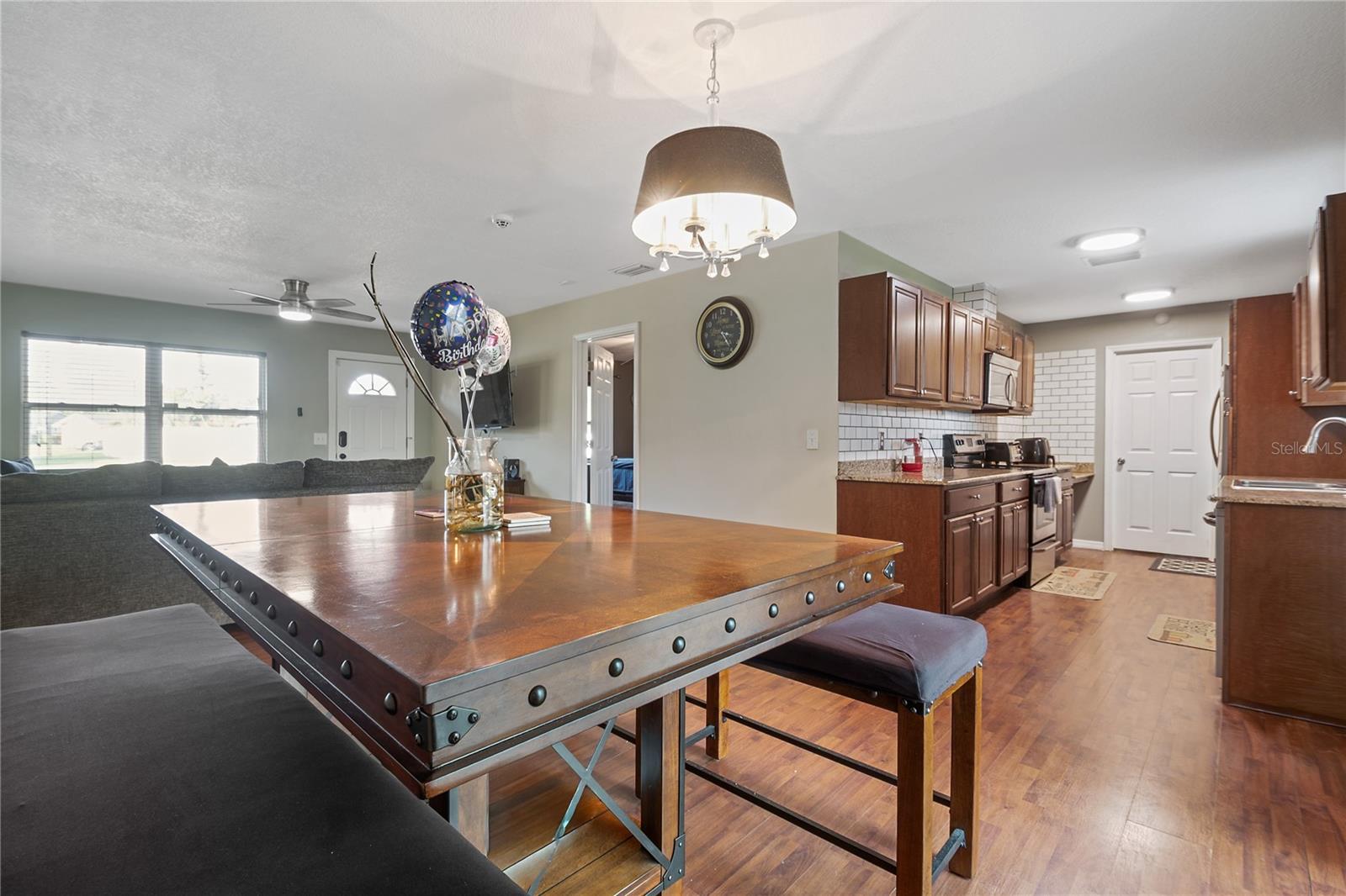Dining area/kitchen/living room