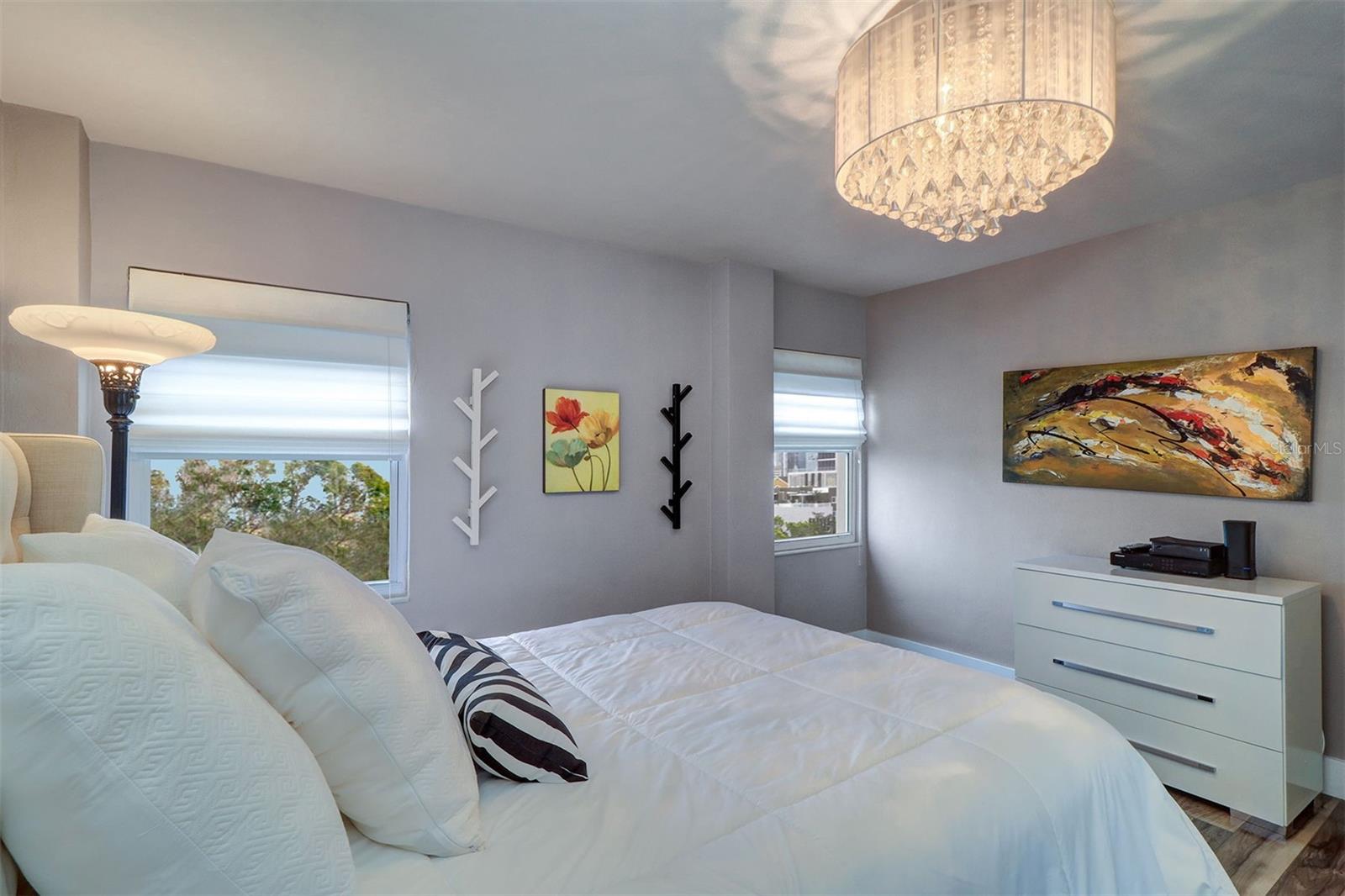 Guest Bedroom with Downtown Views