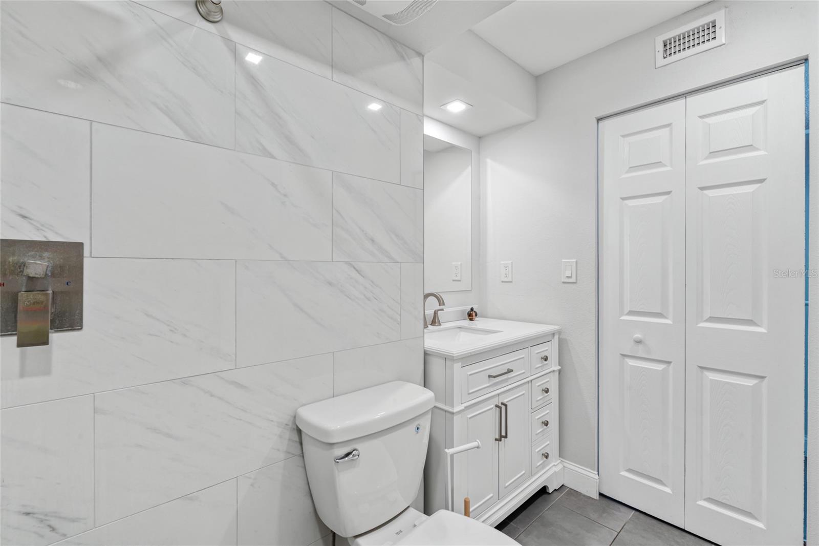 Master Bath with walk in closet