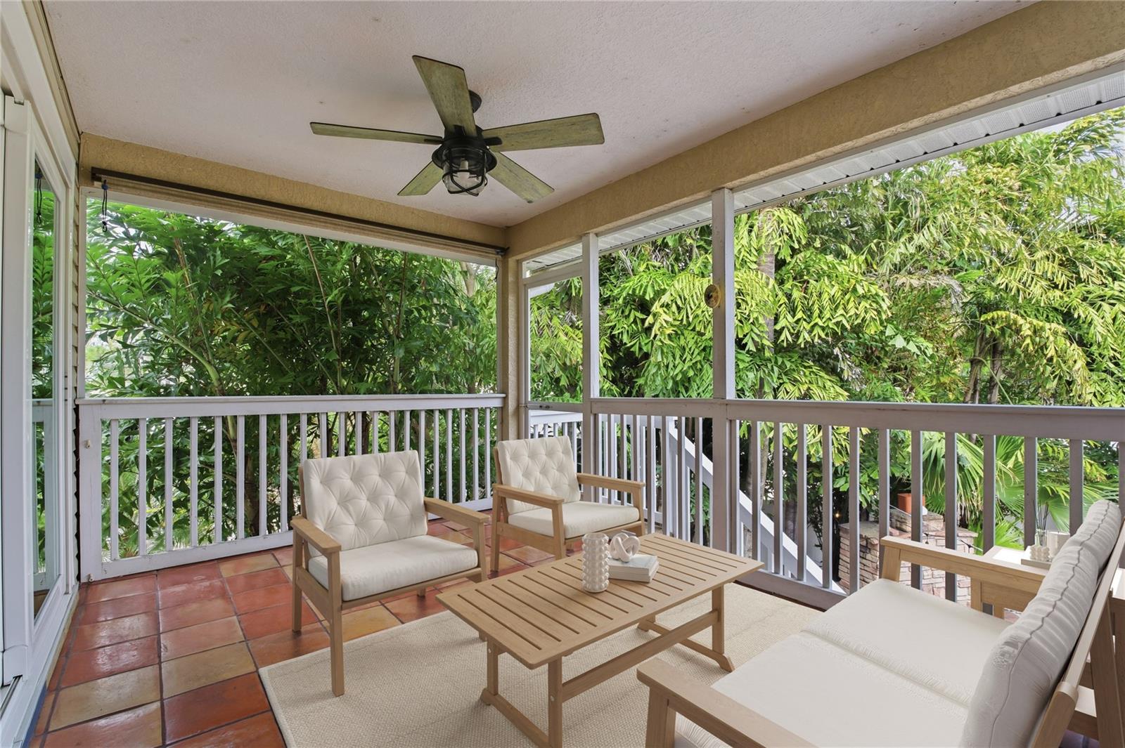 COVERED, SCREENED IN PATIO