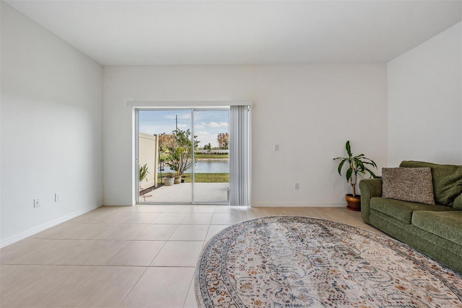 spacious family room