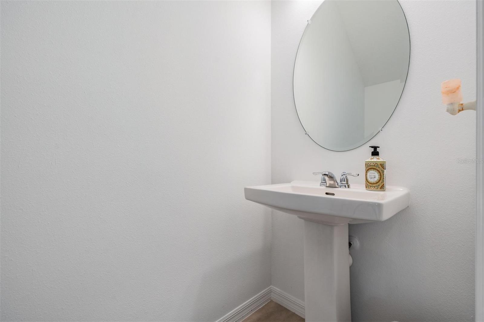 Half bathroom downstairs