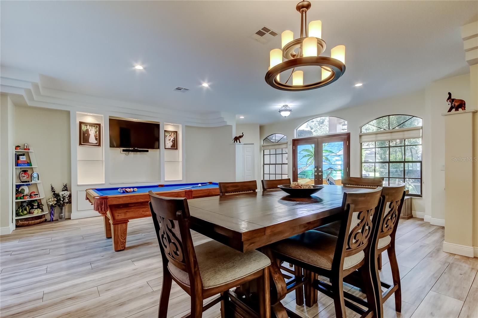 This Living Room/Dining Room measures 24' x 36'