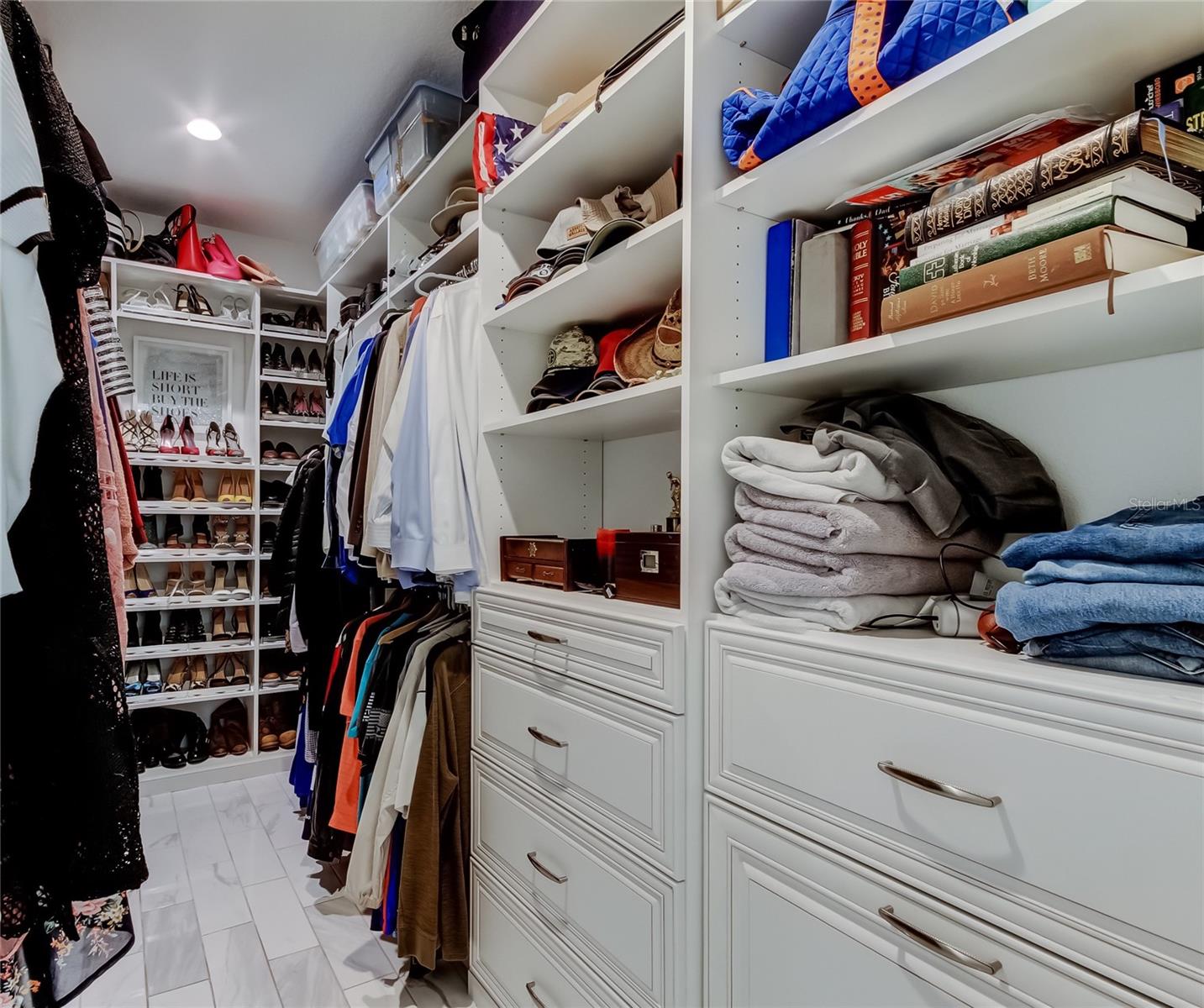 Spacious Primary Walk-In Closet