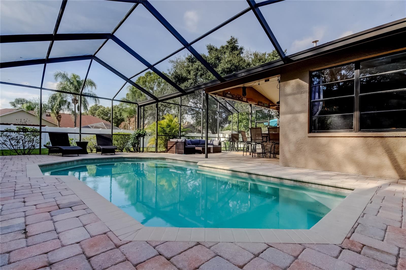 Yes, you have a custom Child Safety Fence that encircles the entire pool,