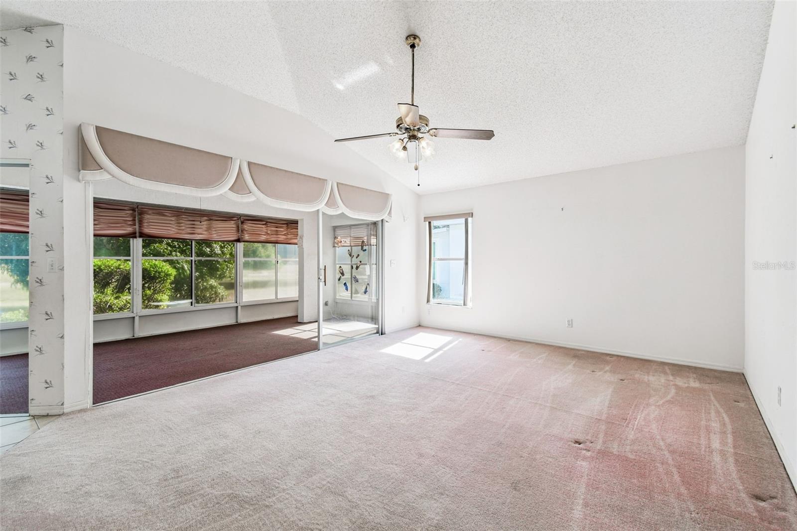 Living room looking into Florida Room