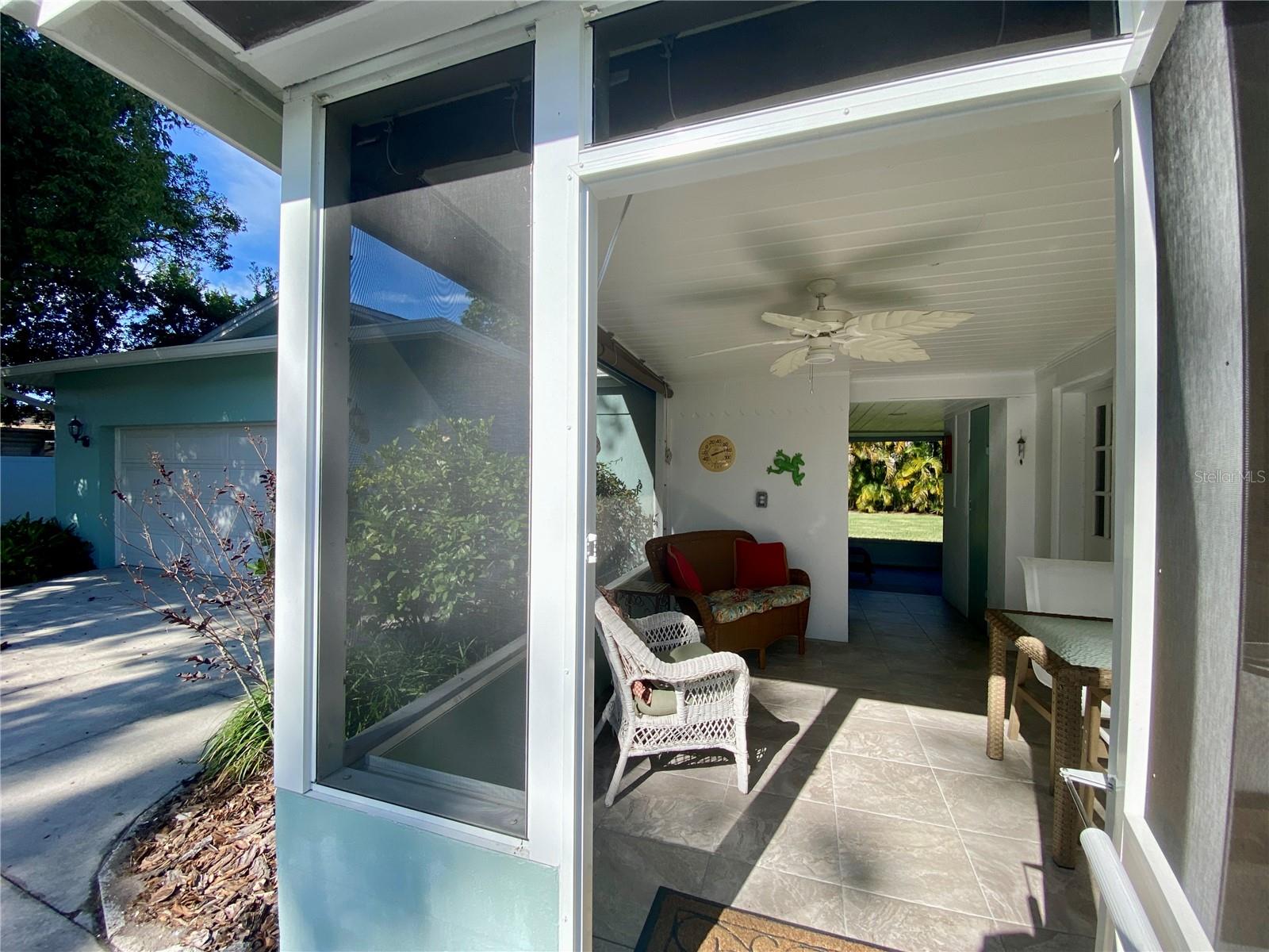 Front Porch connects to back porch