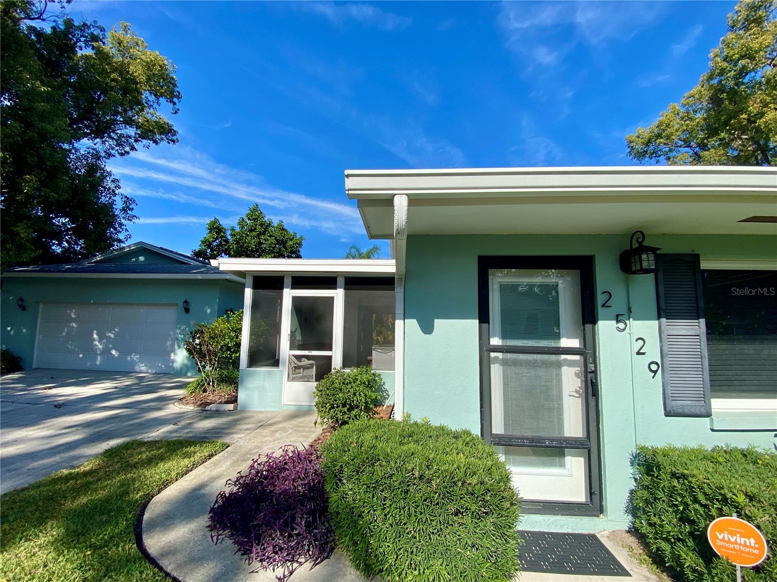 garage, porch, front door
