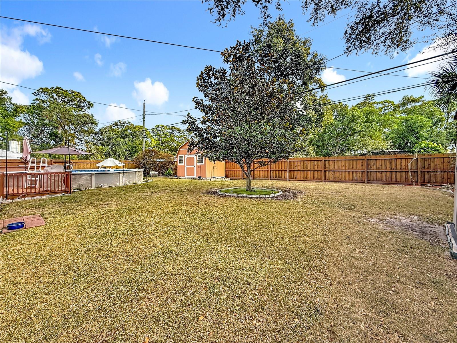 You don't get this size yard in Pinellas County these days! Look at all this space. Kids? Pets? They will LOVE it!