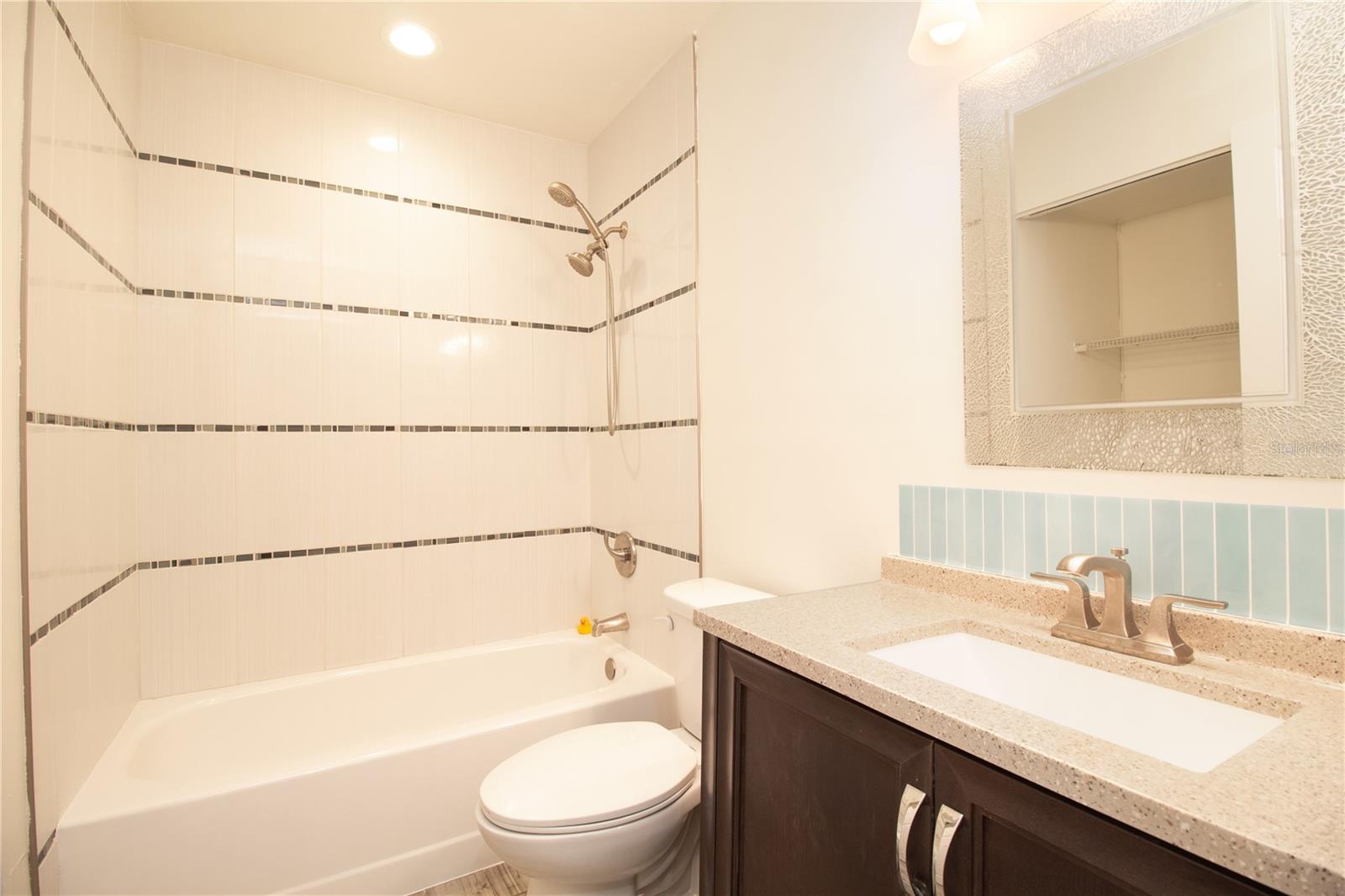 remodeled guest bath