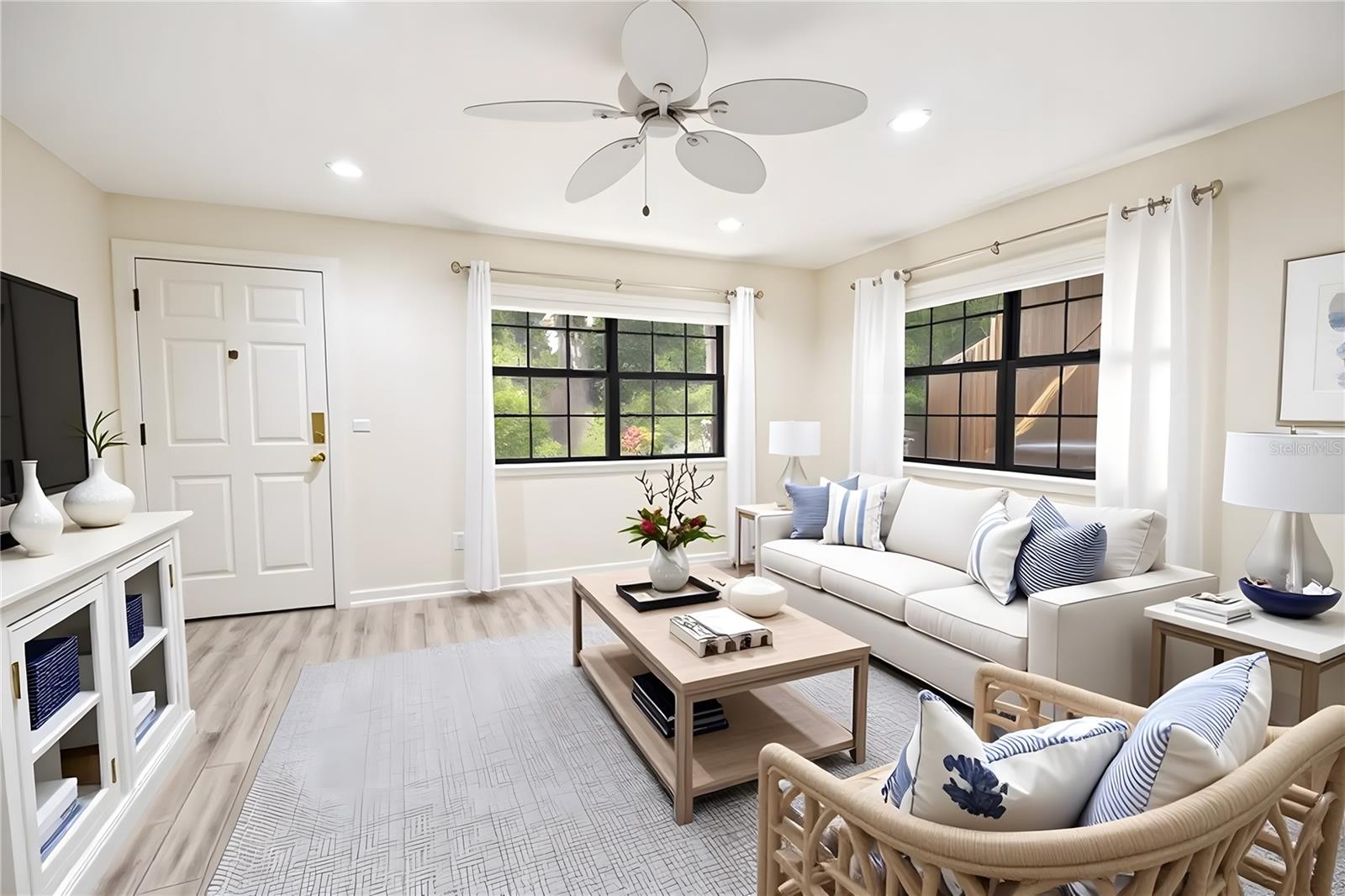 virtual staged living room