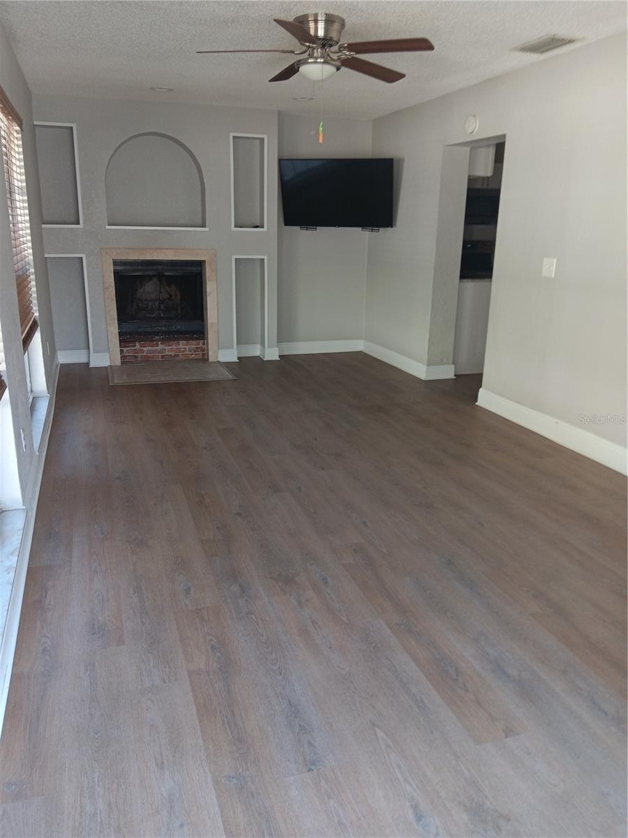 Living Room with Fireplace