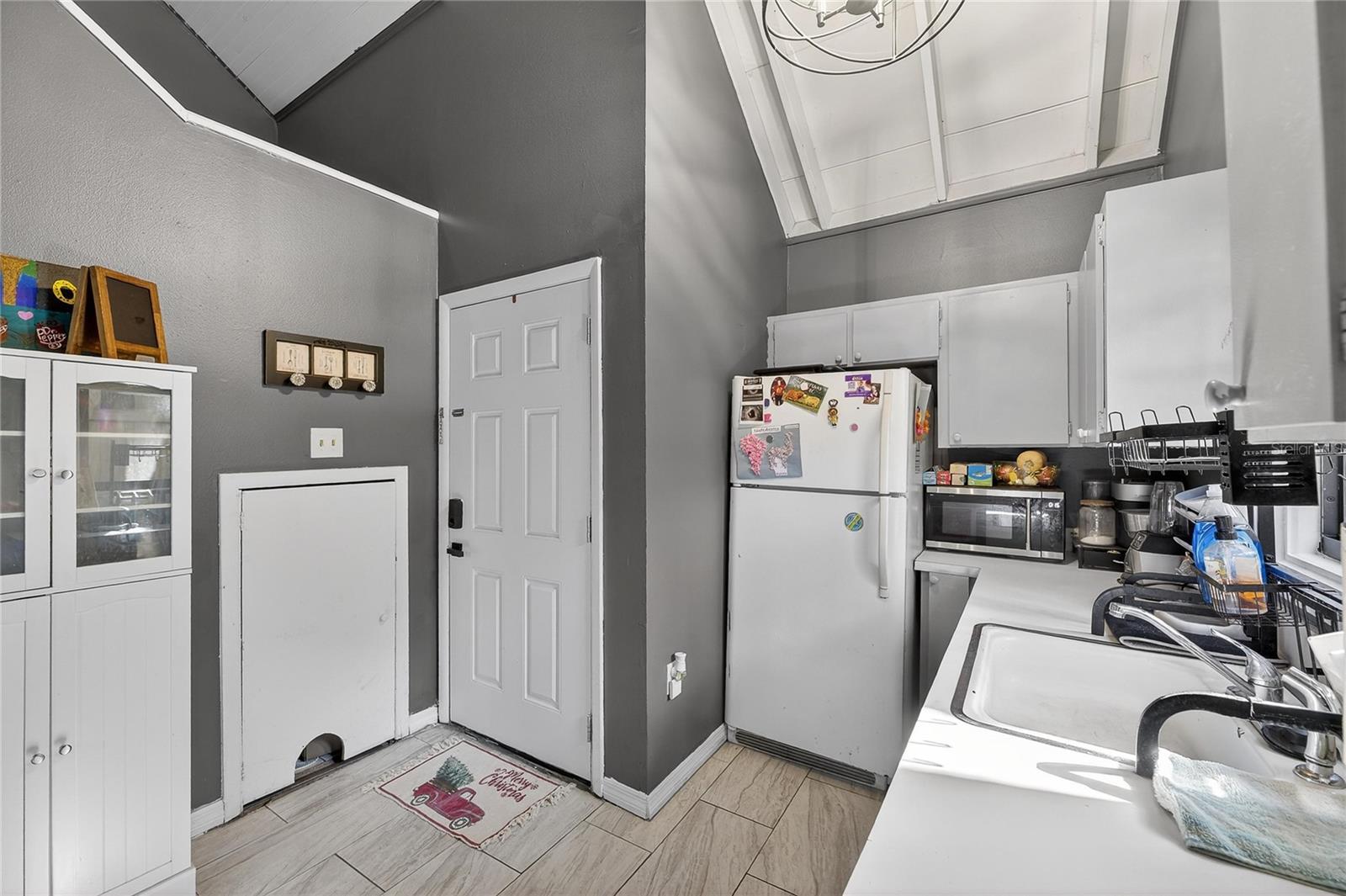 Storage closet under stairs