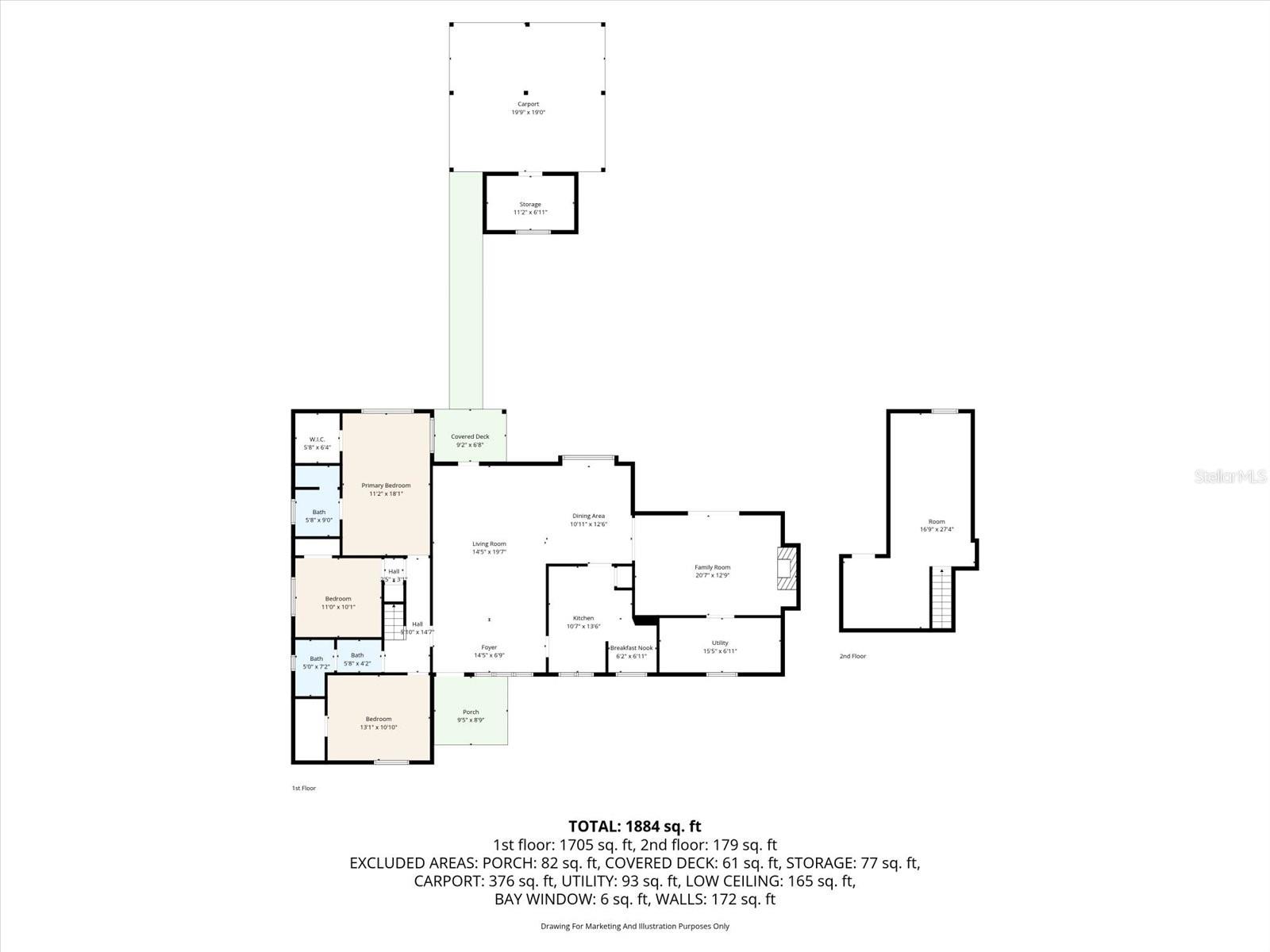 Floorplan with Room Sizes