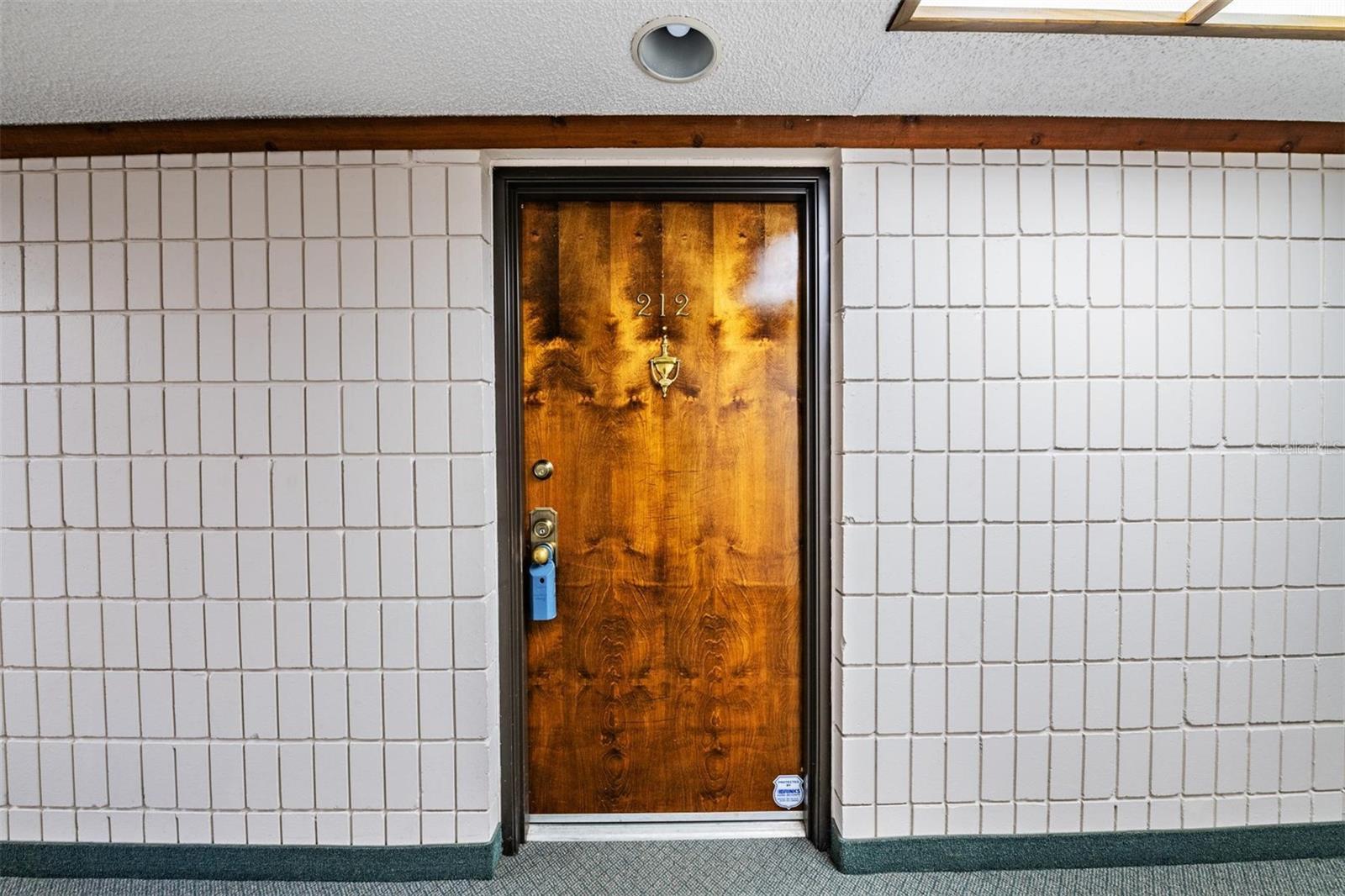 Entrance inside building