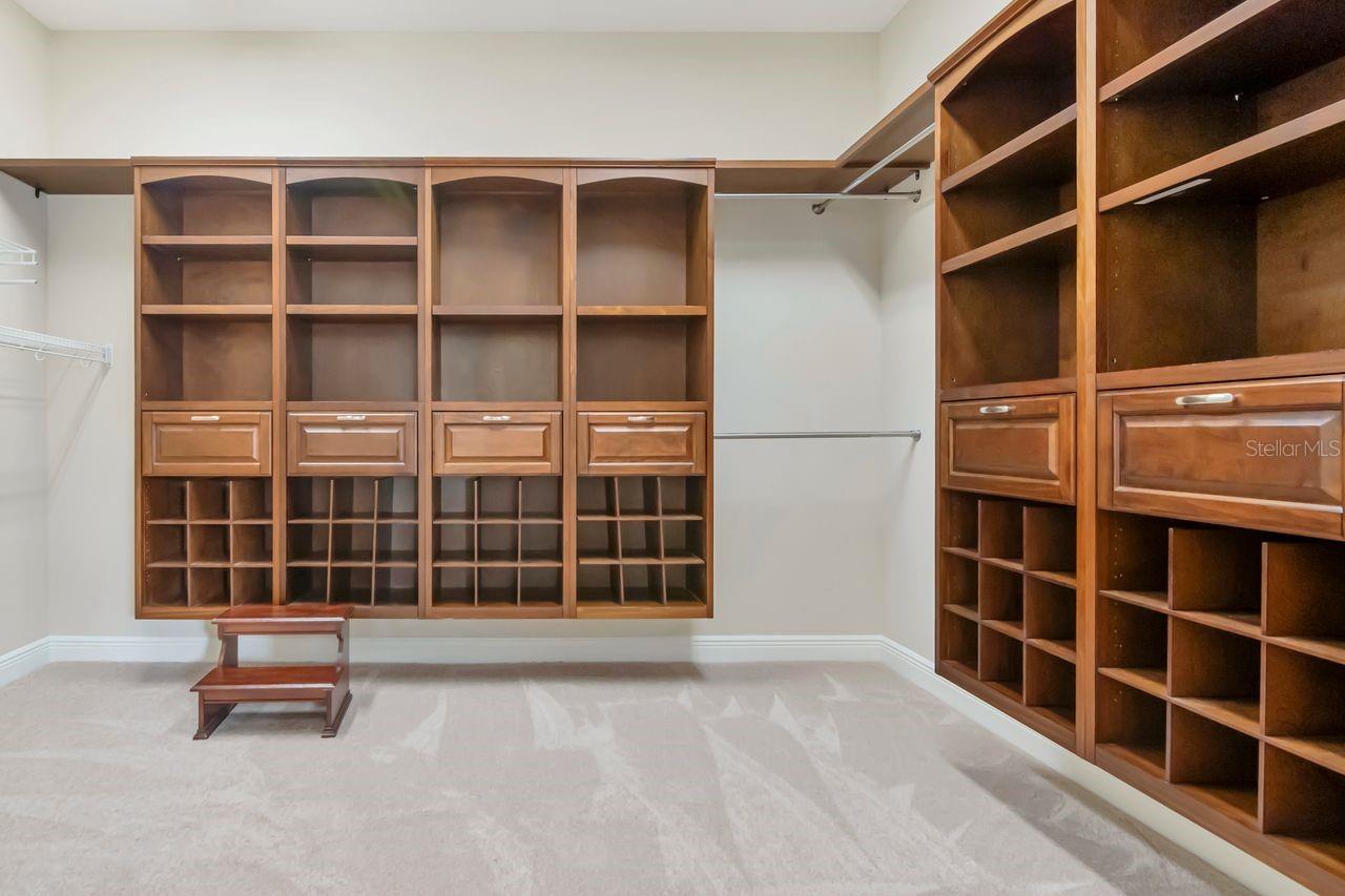 Spacious Custom Walk-In Closet with Plenty of Space