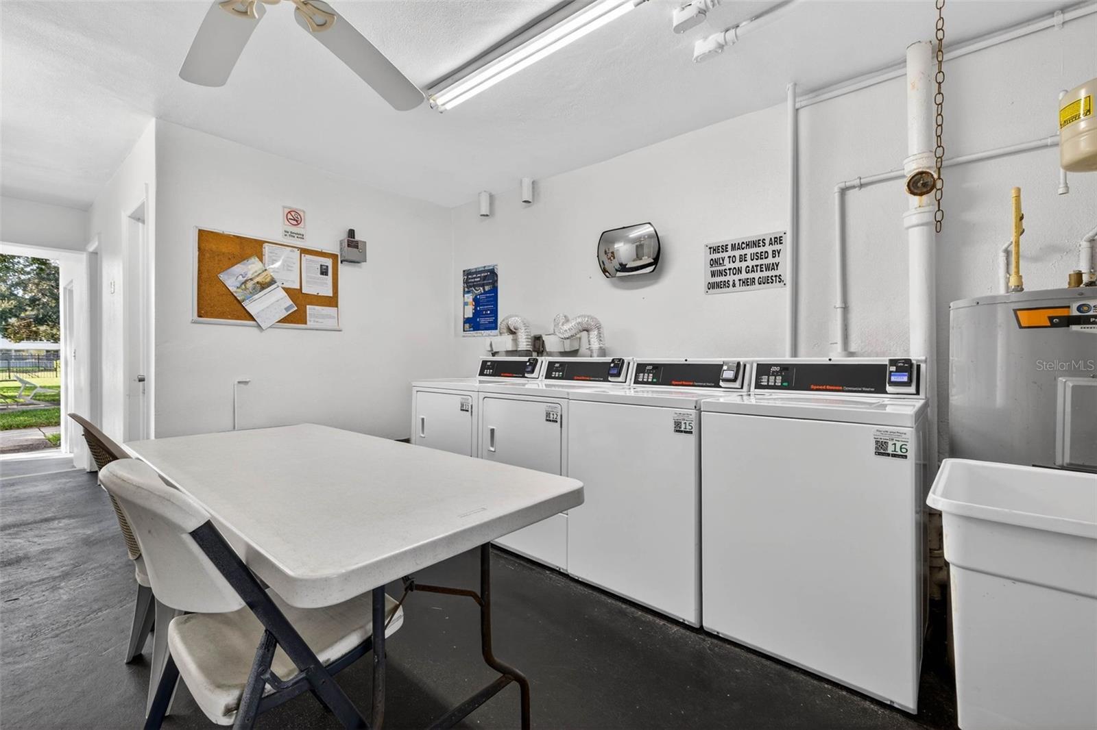 Community laundry area