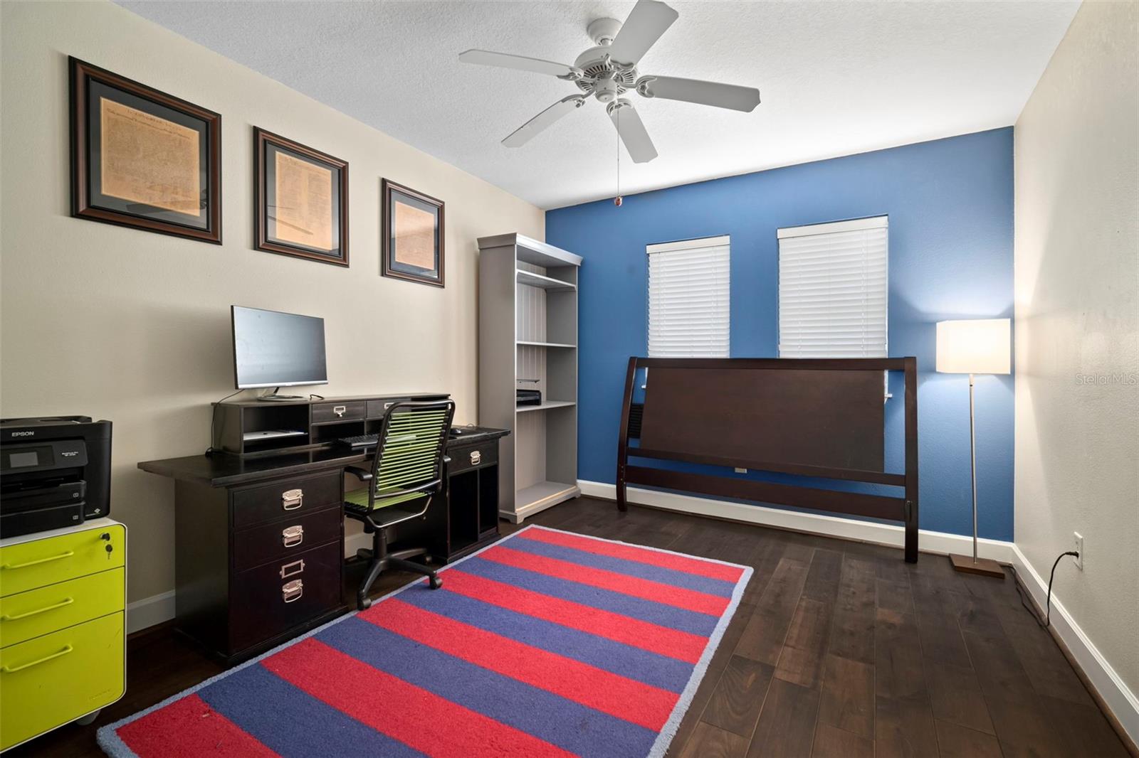 2nd bedroom currently used as in-house office. Plantation Shutters have been ordered for this room also.