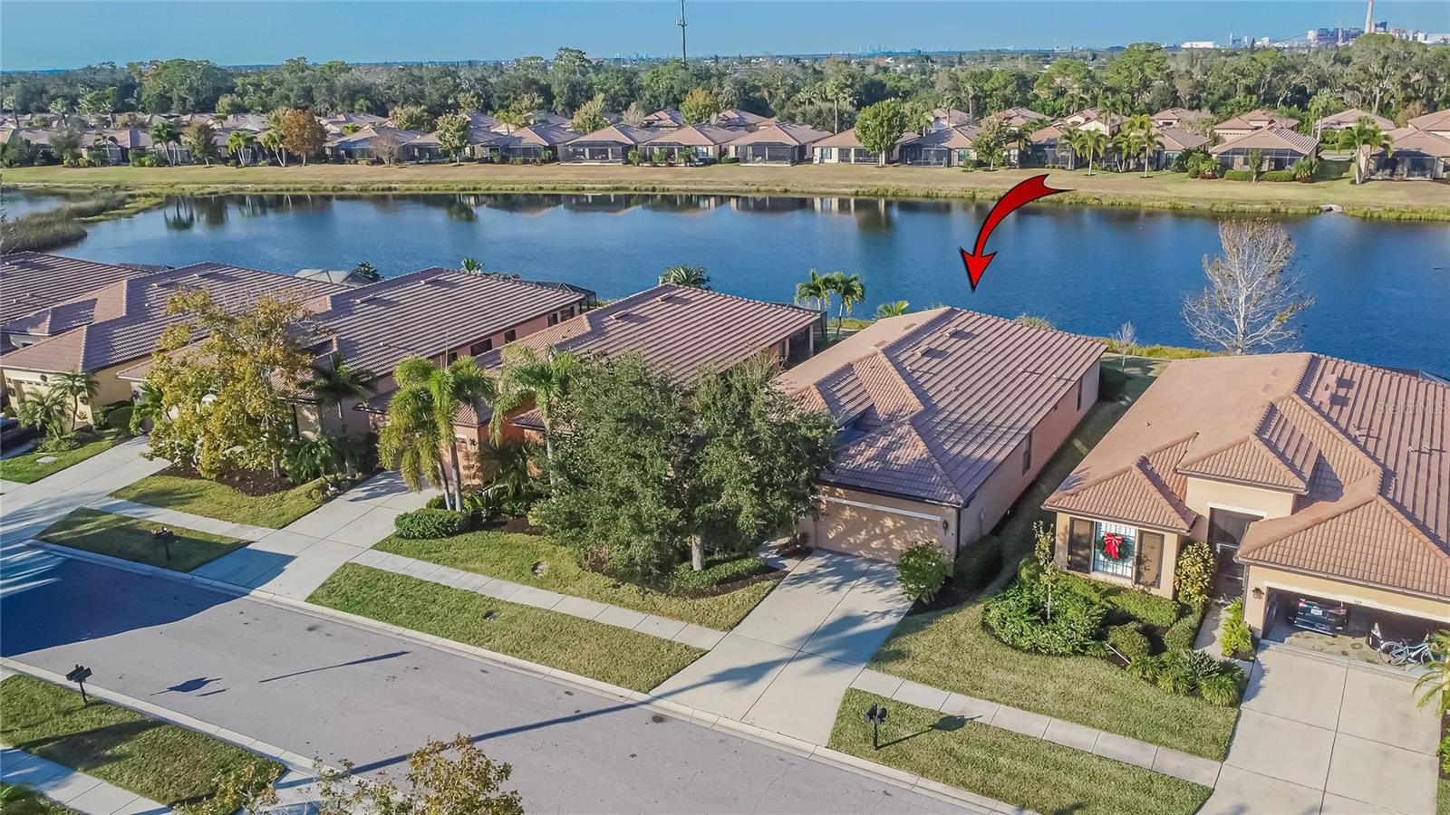 Aerial front of property