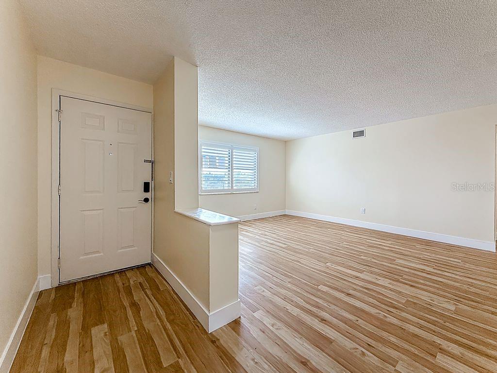 Foyer and living room