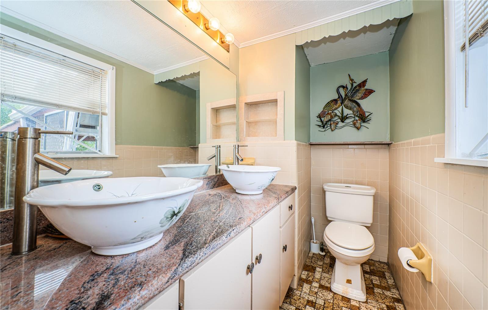 Upper level bathroom