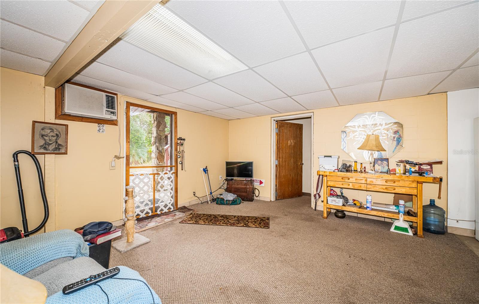 lower level apartment living room