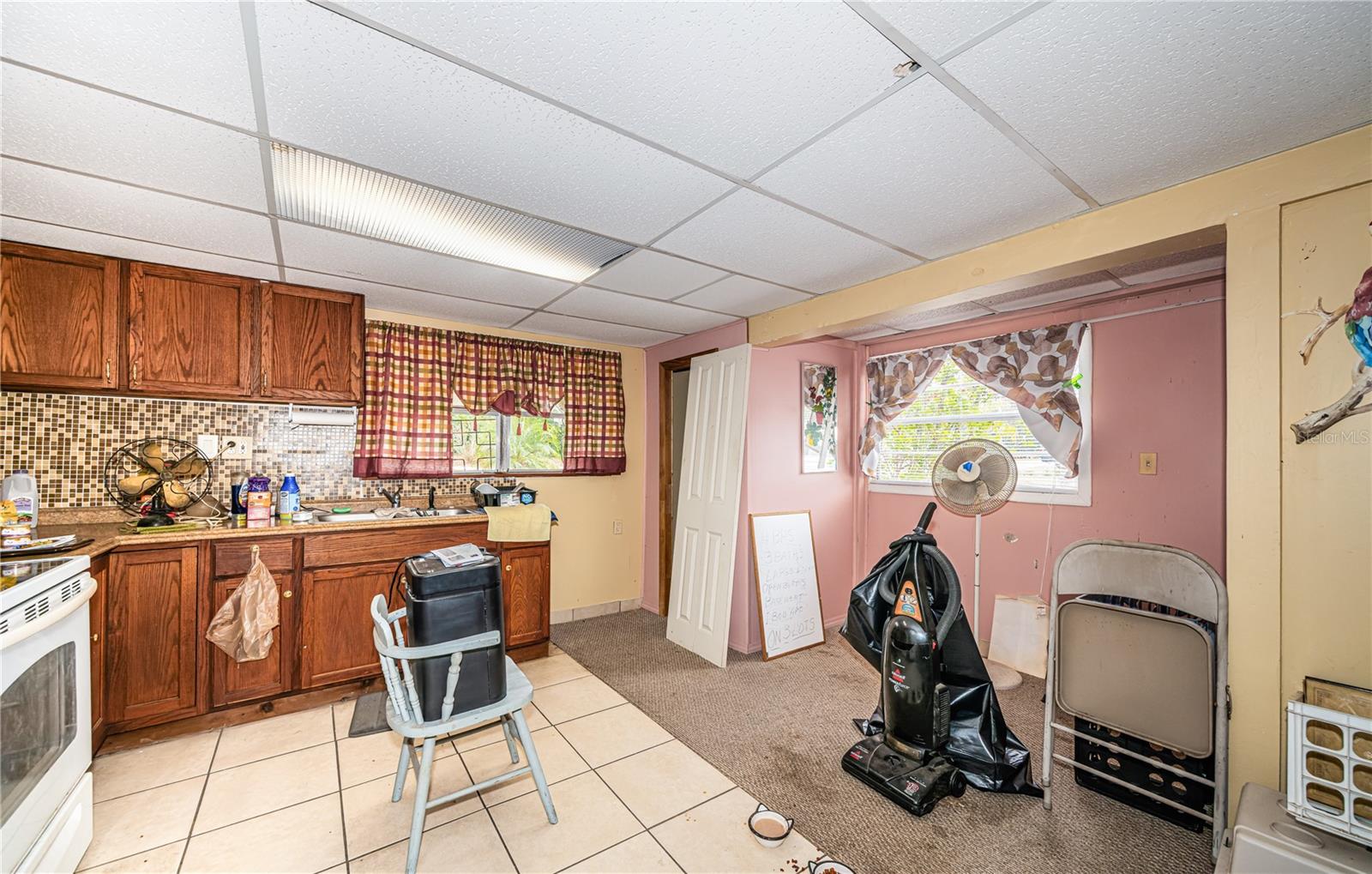 lower level apartment kitchen