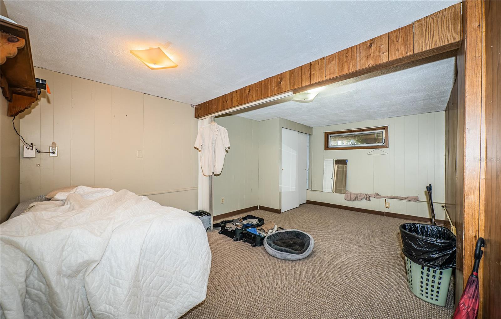 lower level apartment bedroom