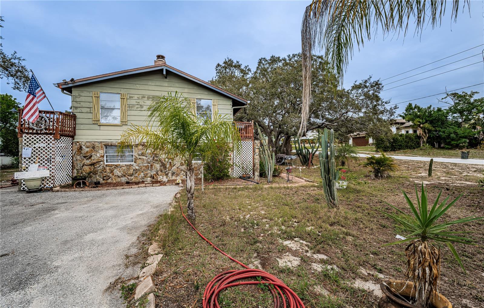 side view looking from lot #1