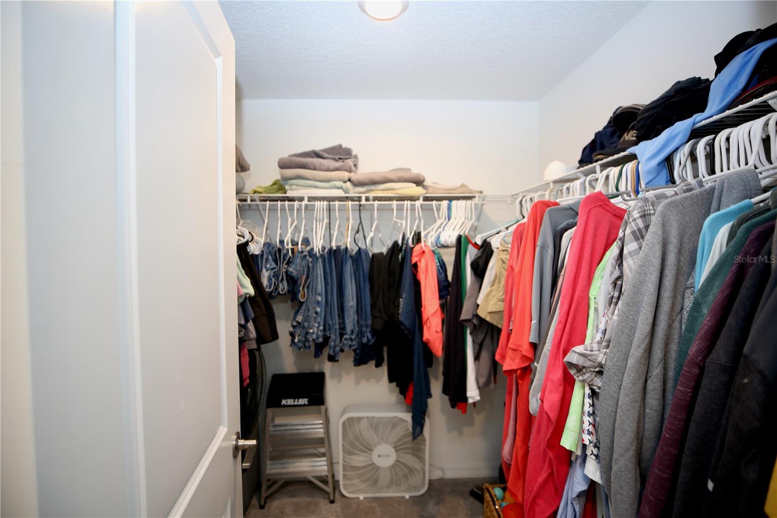 walk in closet in primary
