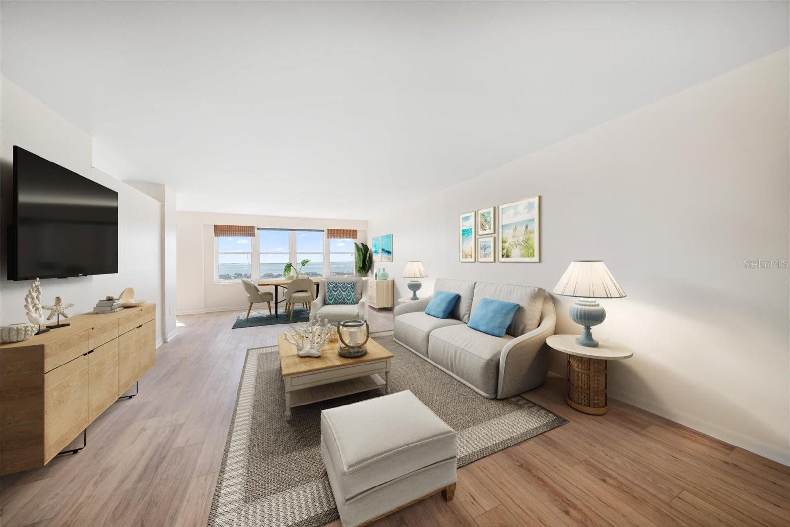 Living Room - Virtually Stage