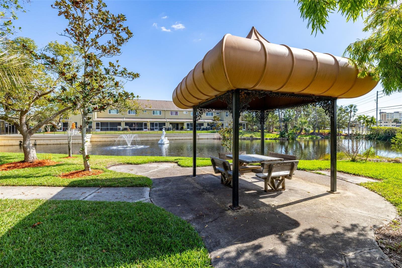 Pond area and picnic area