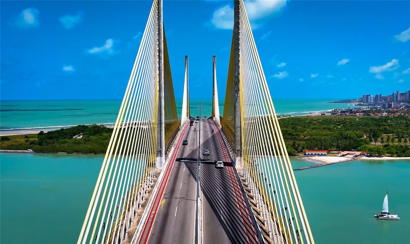 Sunshine Skyway Bridge is minutes away taking you south.