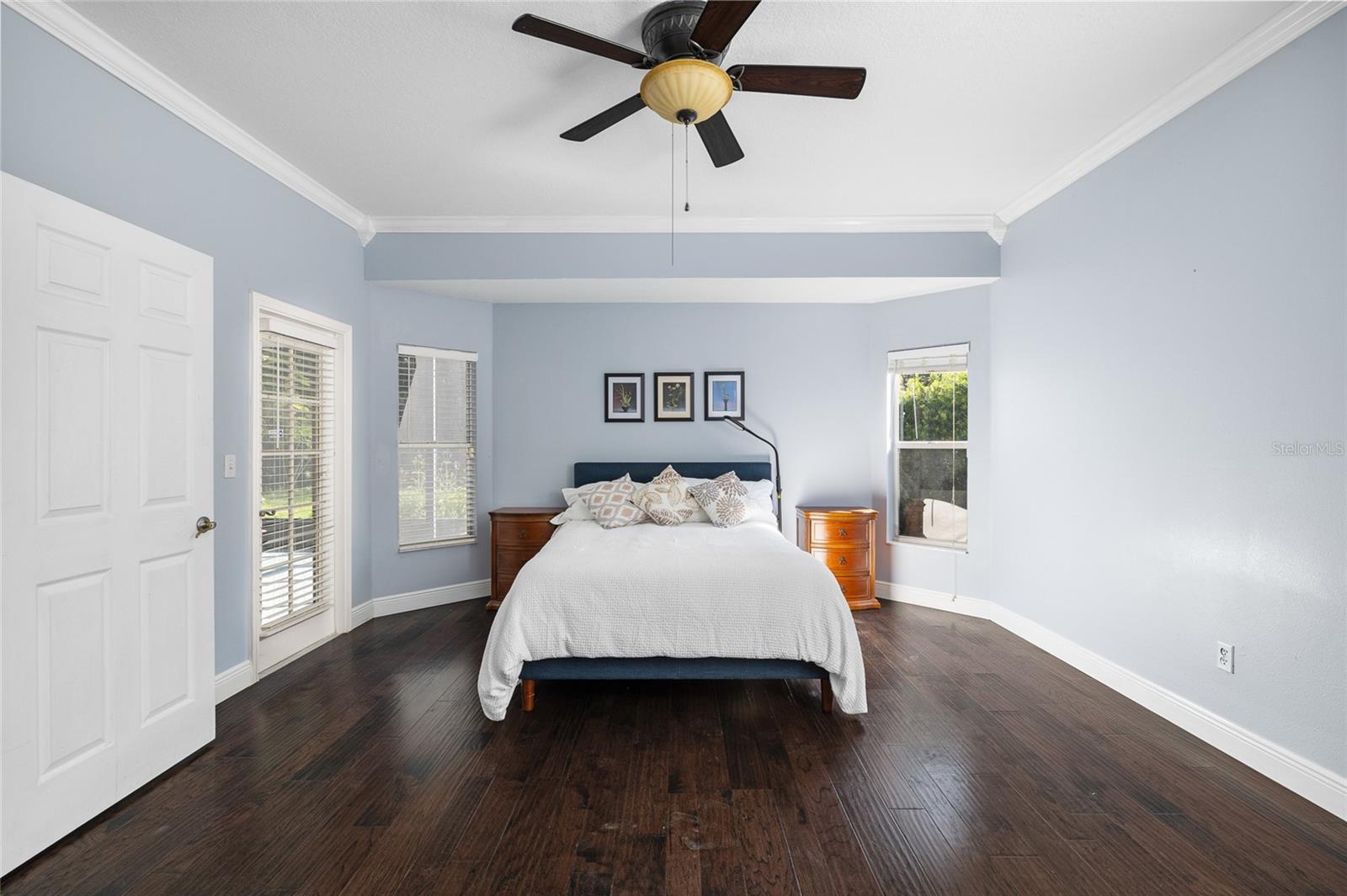 Primary bedroom suite on the first floor