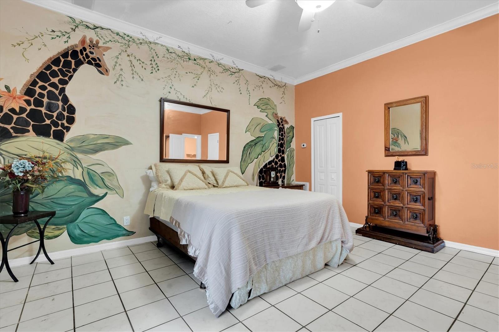 Master  Bedroon with walk in closet to the right.