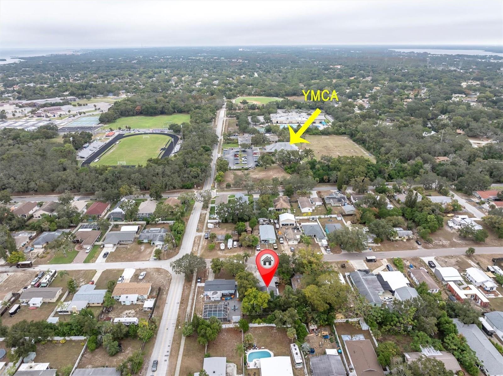 Only a couple blocks from the YMCA. .4 miles. 1600 16th St. Palm Harbor, FL 34683