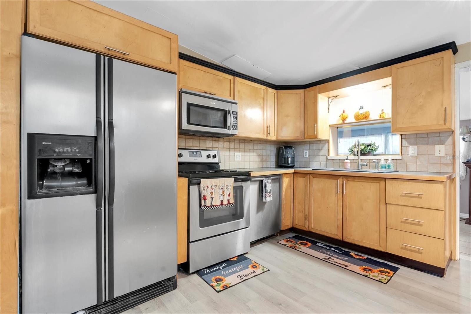 Stainless Steel appliances.