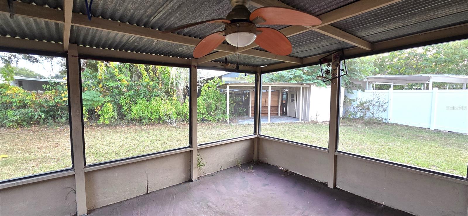 Covered & Screened Lanai