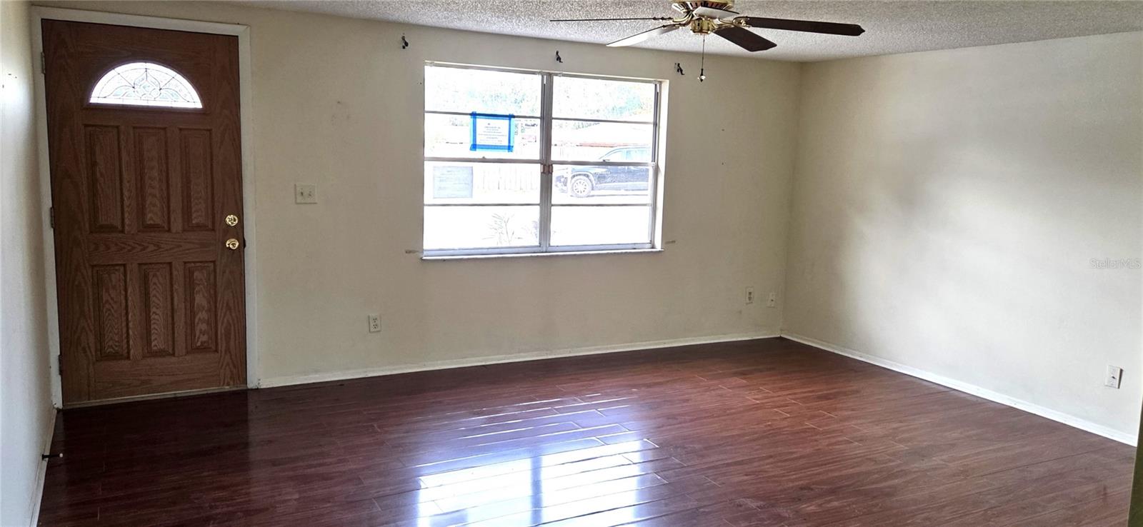 Front Door and Living Room